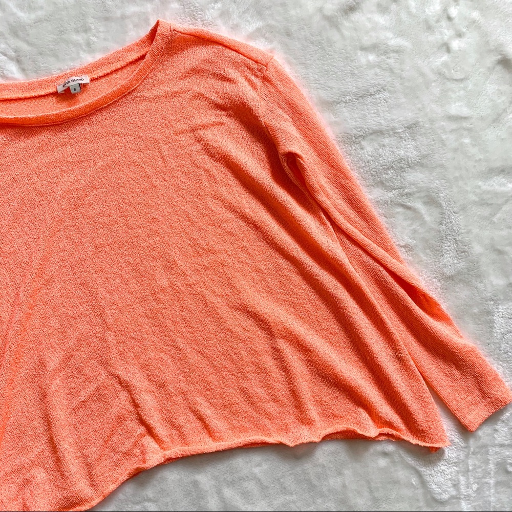 River Island Hot Coral Knit Top
